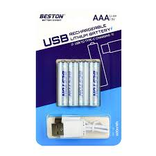PILA RECARGABLE USB AAA 3AC18